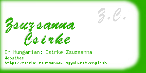 zsuzsanna csirke business card